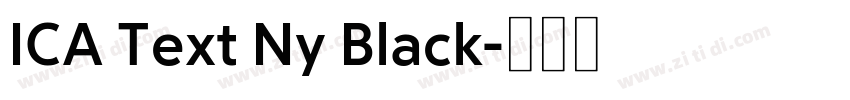 ICA Text Ny Black字体转换